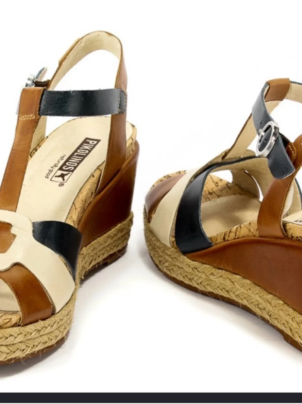 Pikolinos Mojacar Wedge sandals in brandy color size 7.5 comfortable shoes